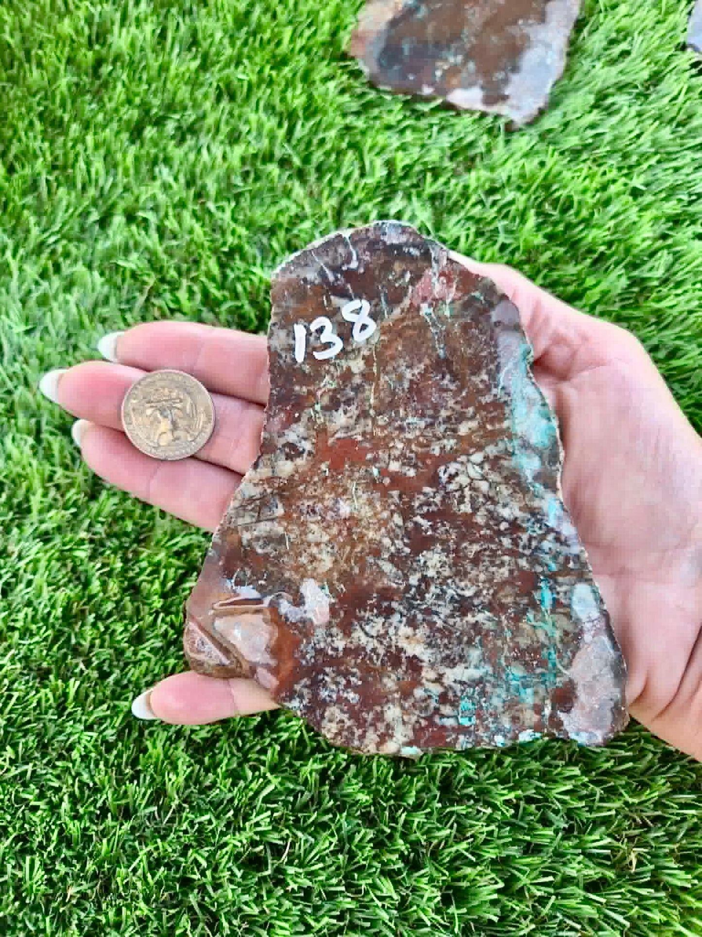 Planet Mine Chrysocolla 
Slab 138-141