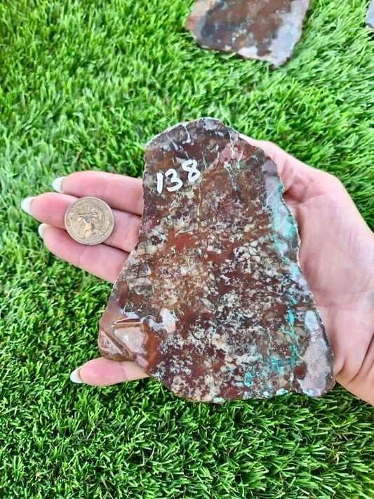 Planet Mine Chrysocolla 
Slab 138-141