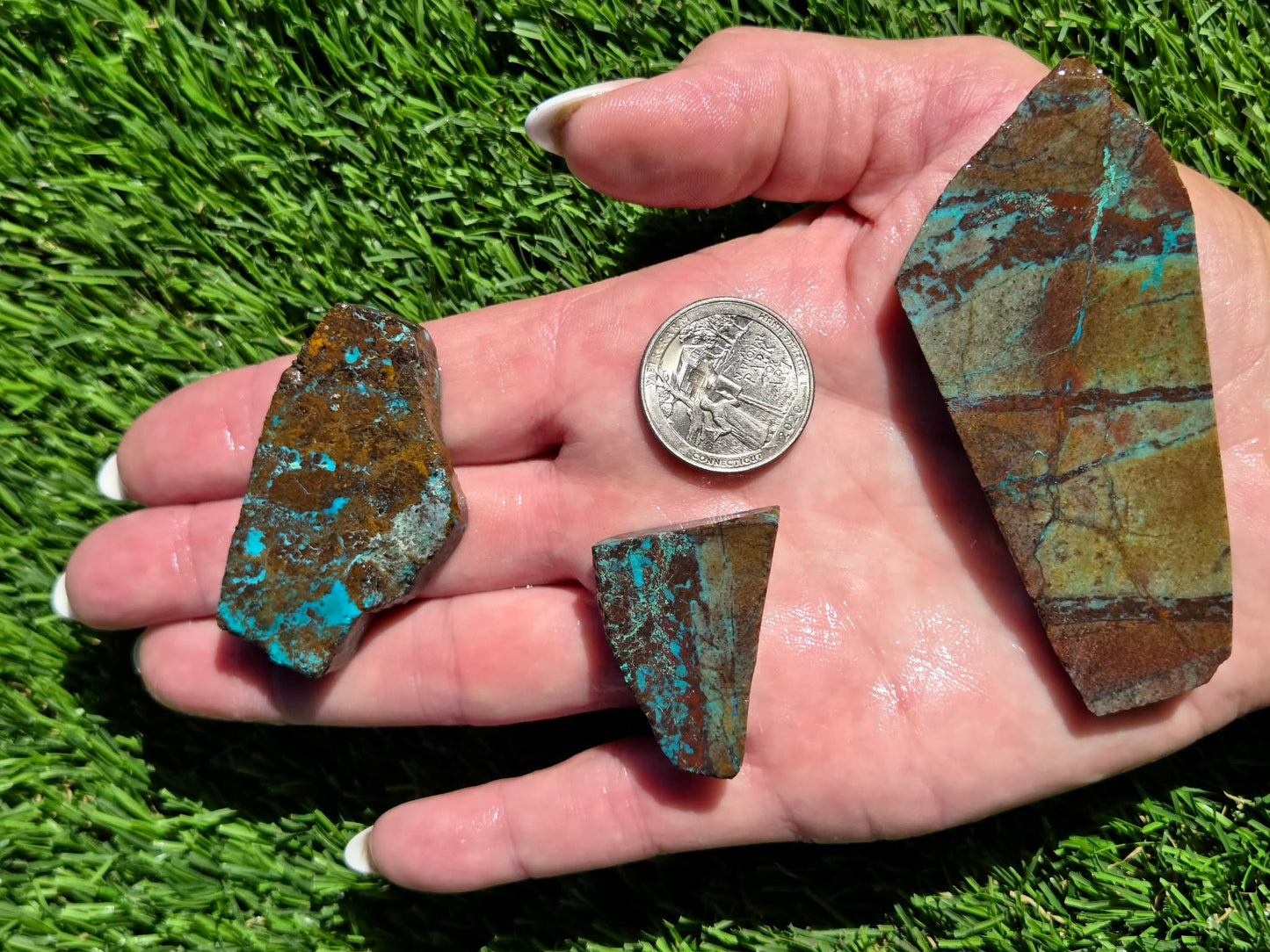 Globe Chrysocolla Slab Bundle-SB44