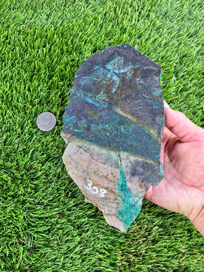 Copper & Malachite Matrix Slabs F302-308