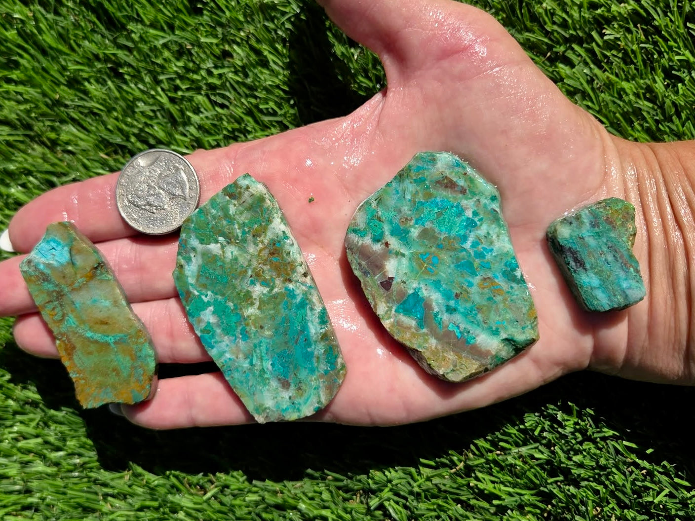Globe Chrysocolla Slab Bundle-SB42