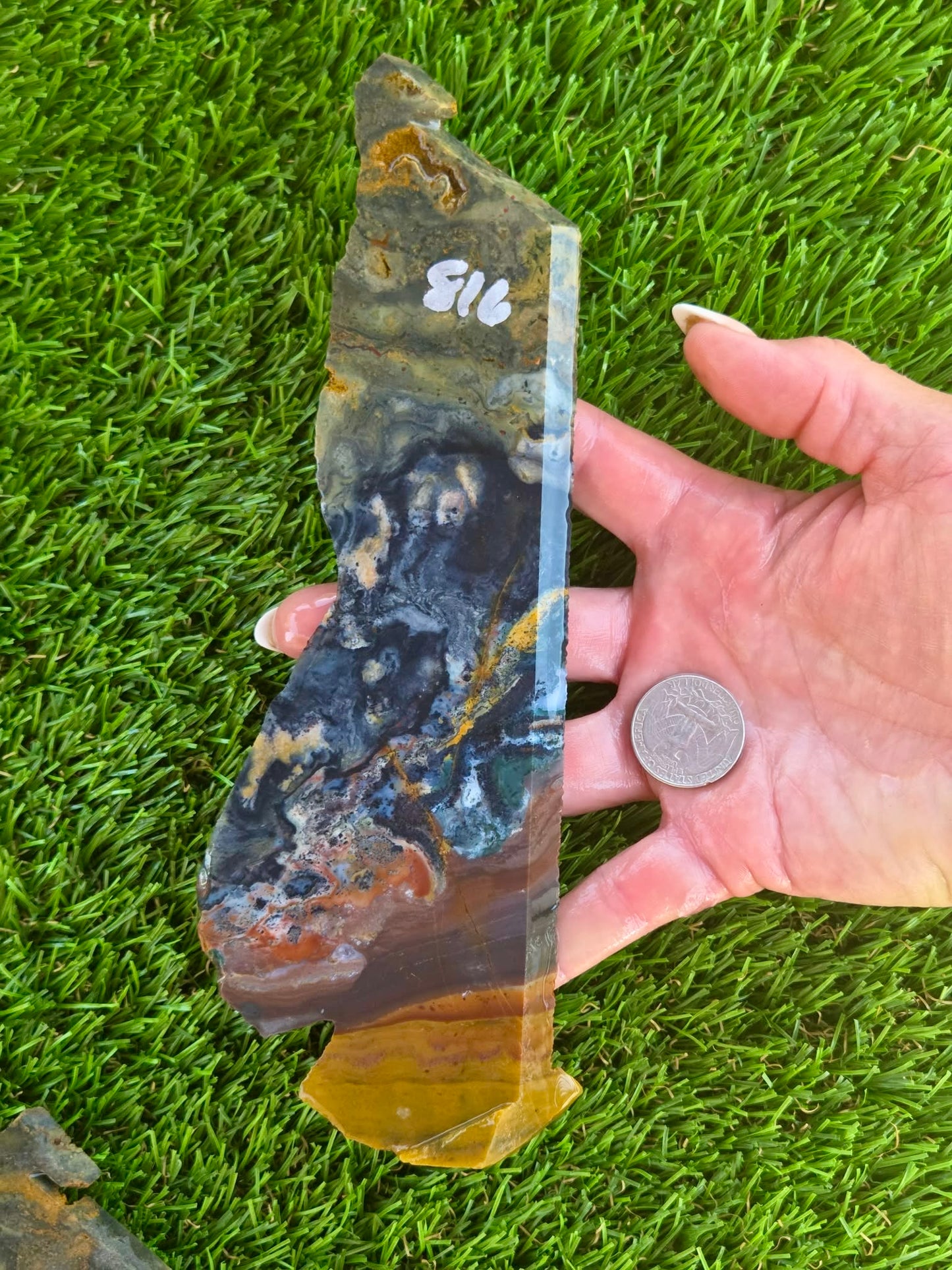 Indonesian Magnetic Banded Jasper Slabs Q813–819