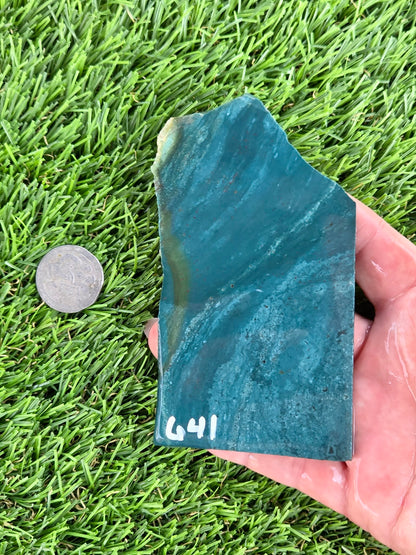 Blue-Green Jasper Slabs M639-644