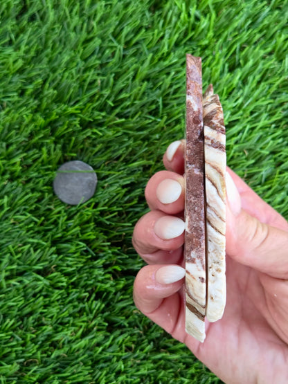 Mexican Moon Lace Agate Slabs N661-662