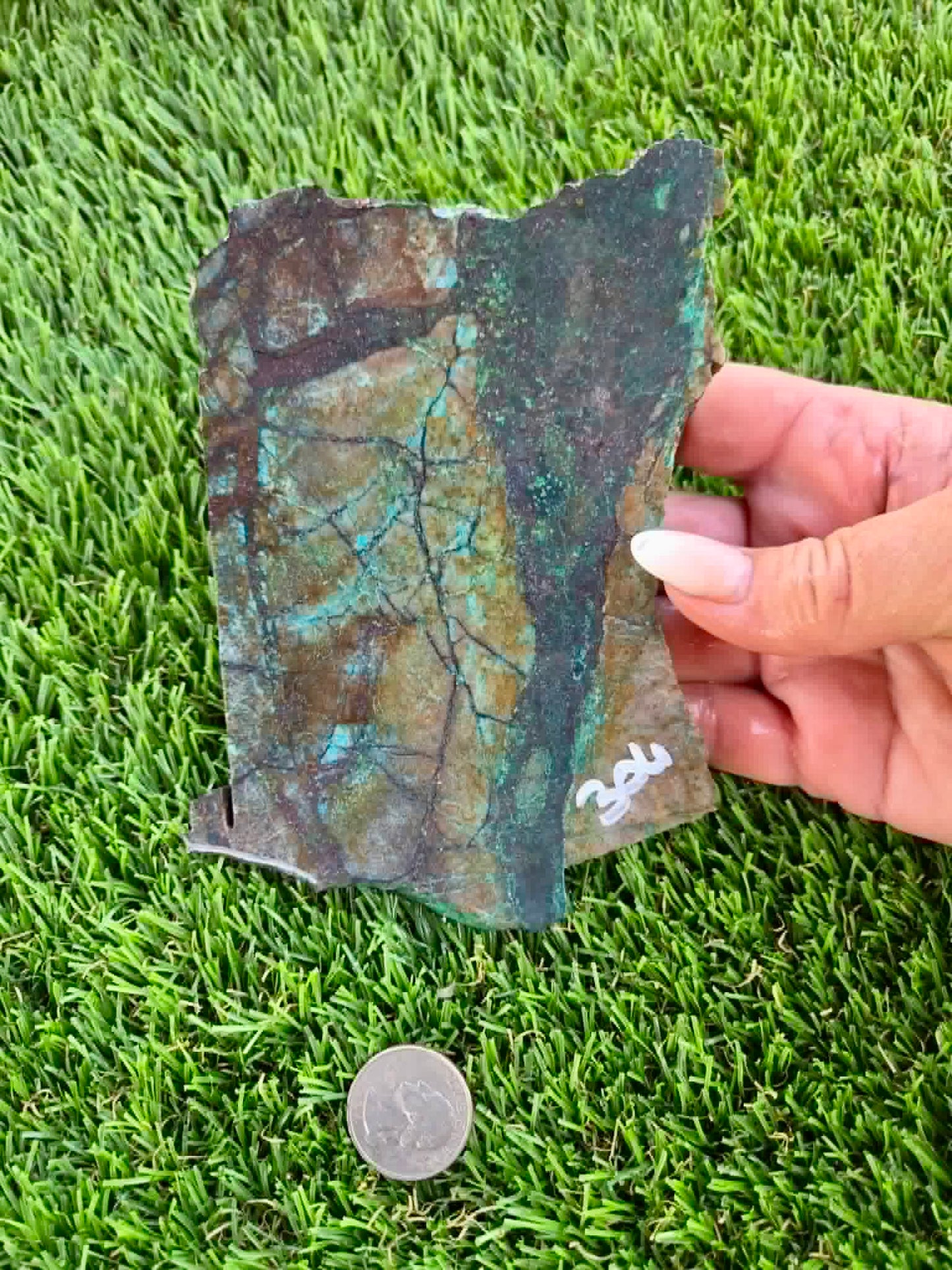 Copper & Malachite Matrix Slabs F302-308