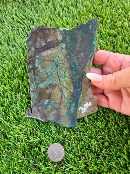 Copper & Malachite Matrix Slabs F302-308