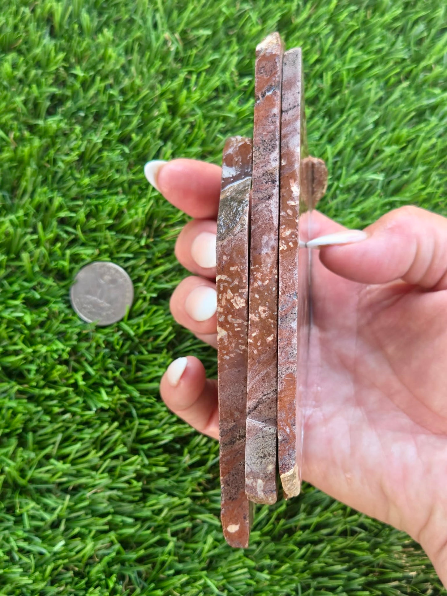 Rustic Red Brecciated Jasper Slabs H363-365