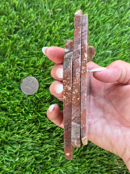 Rustic Red Brecciated Jasper Slabs H363-365