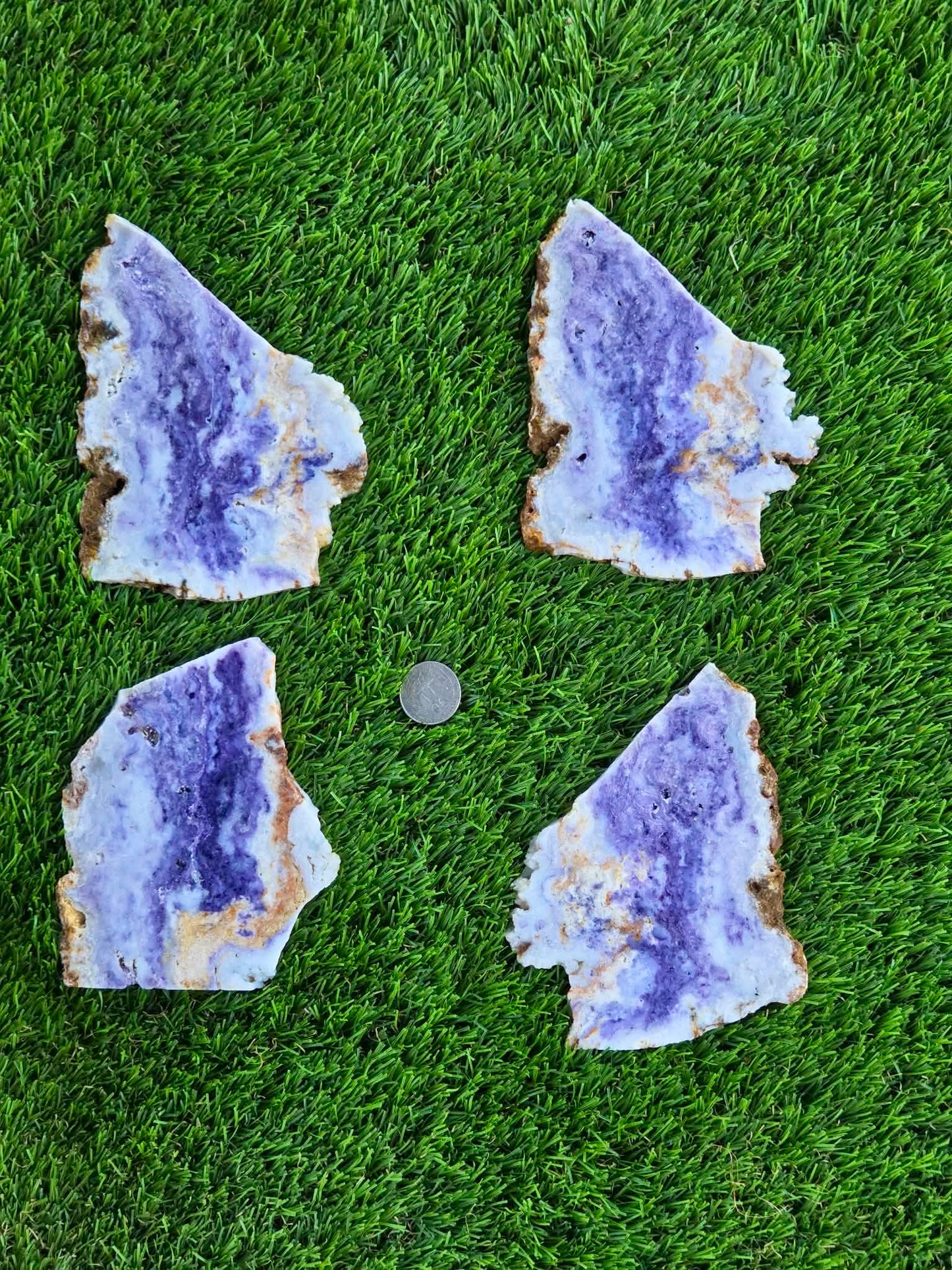 Mexican Morado Opal Slabs T909–912