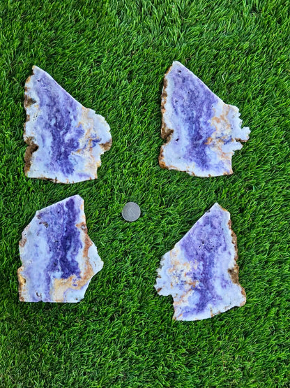 Mexican Morado Opal Slabs T909–912
