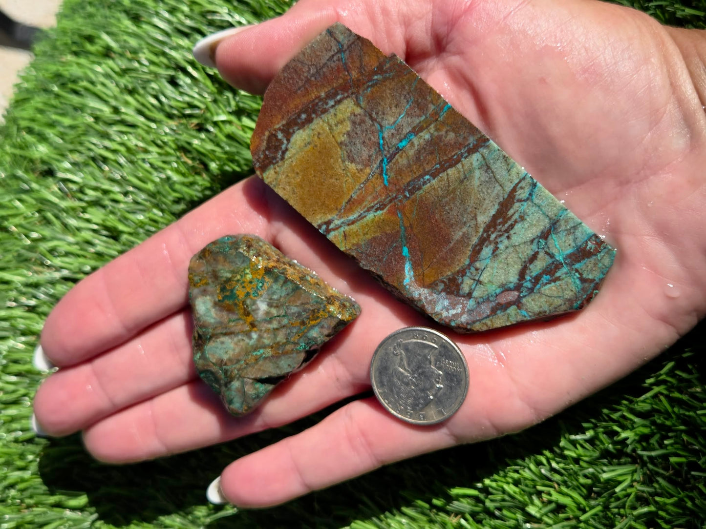 Globe Chrysocolla Slab Bundle-SB52