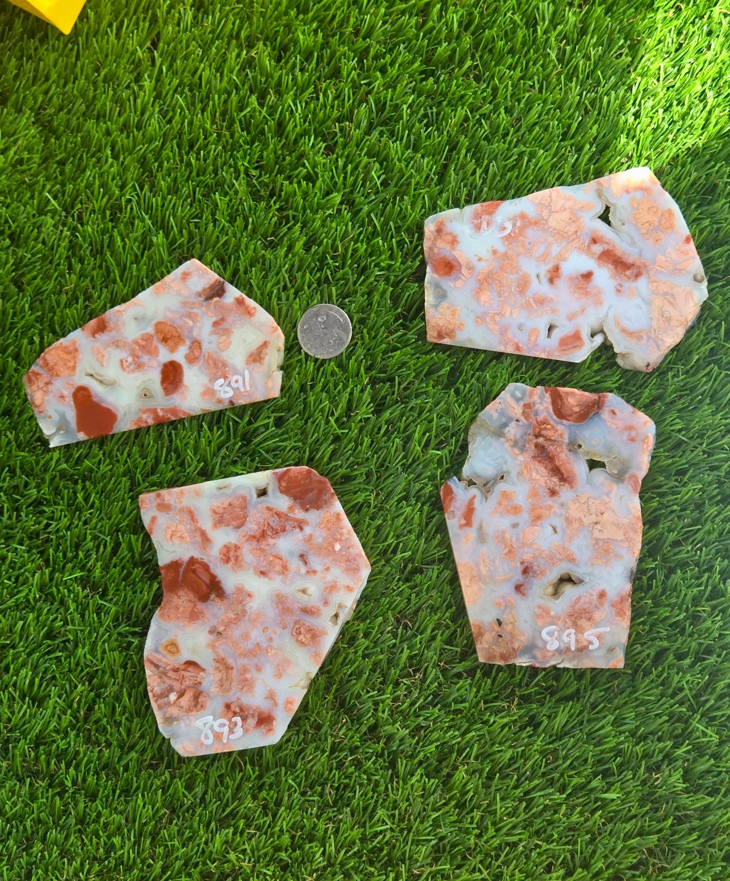 Cotton Candy Agate Slabs S891–895
