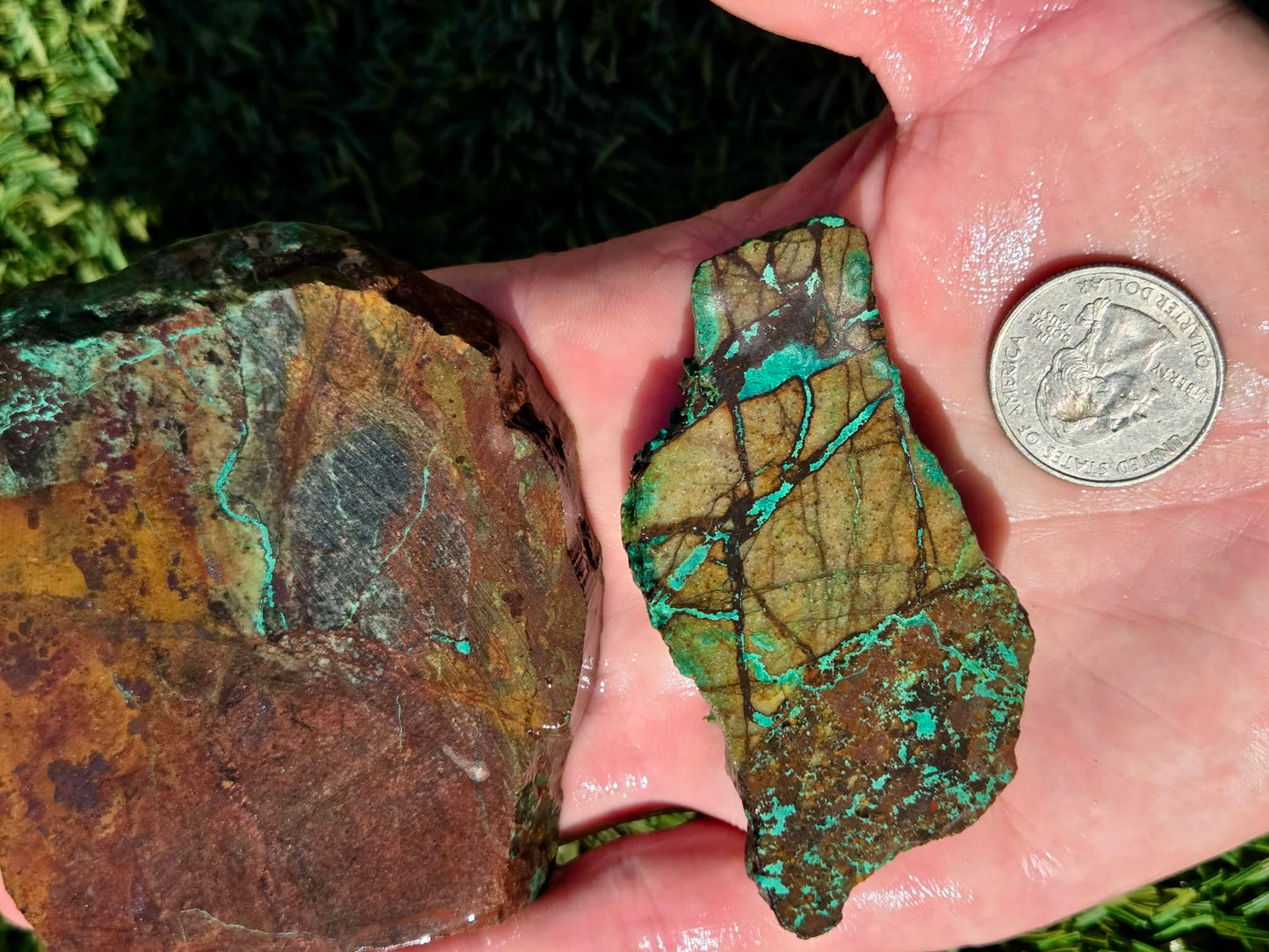 Globe Chrysocolla Slab Bundle-SB36