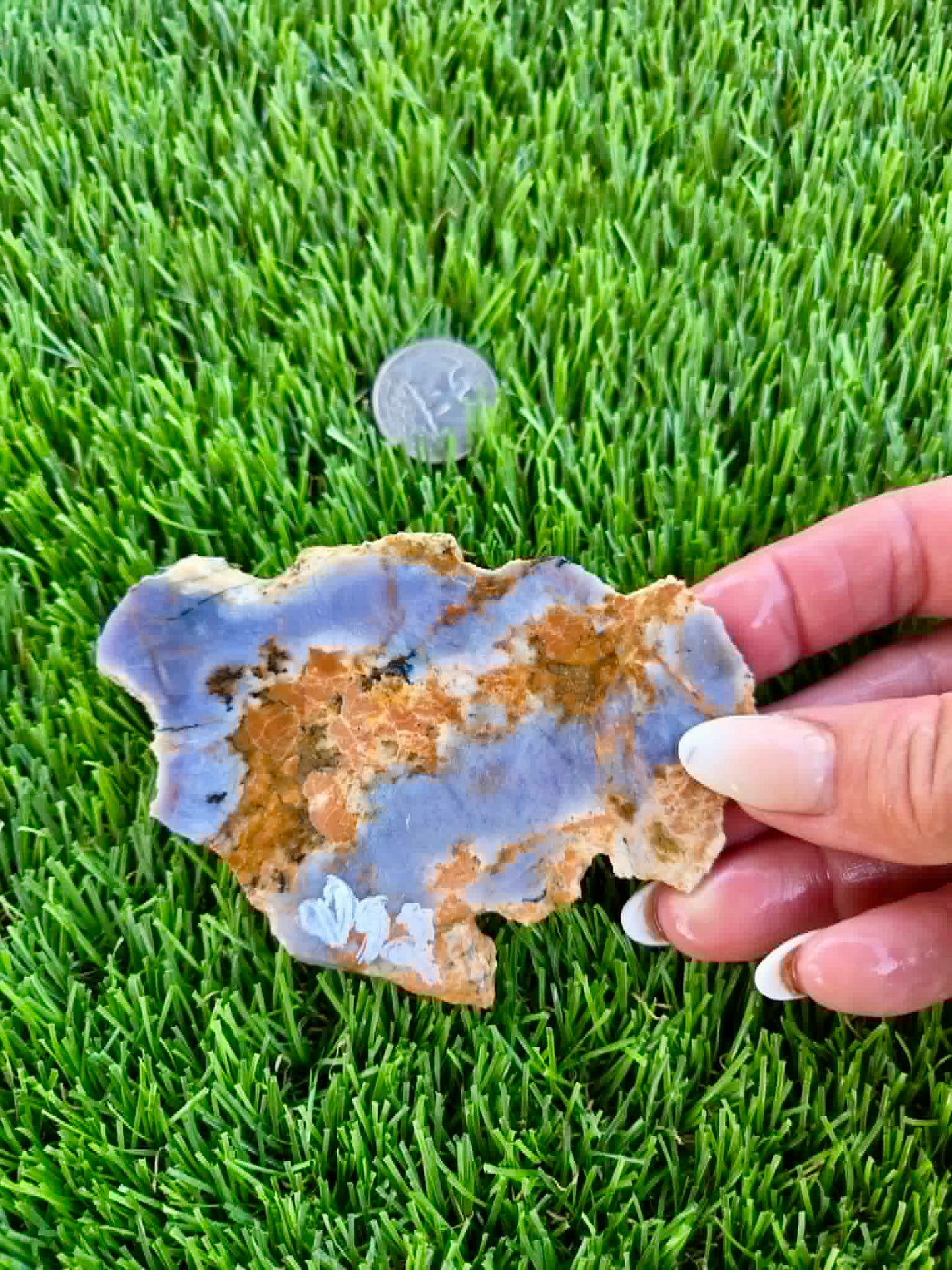 Purple Burro Creek Agate Slab F287-292