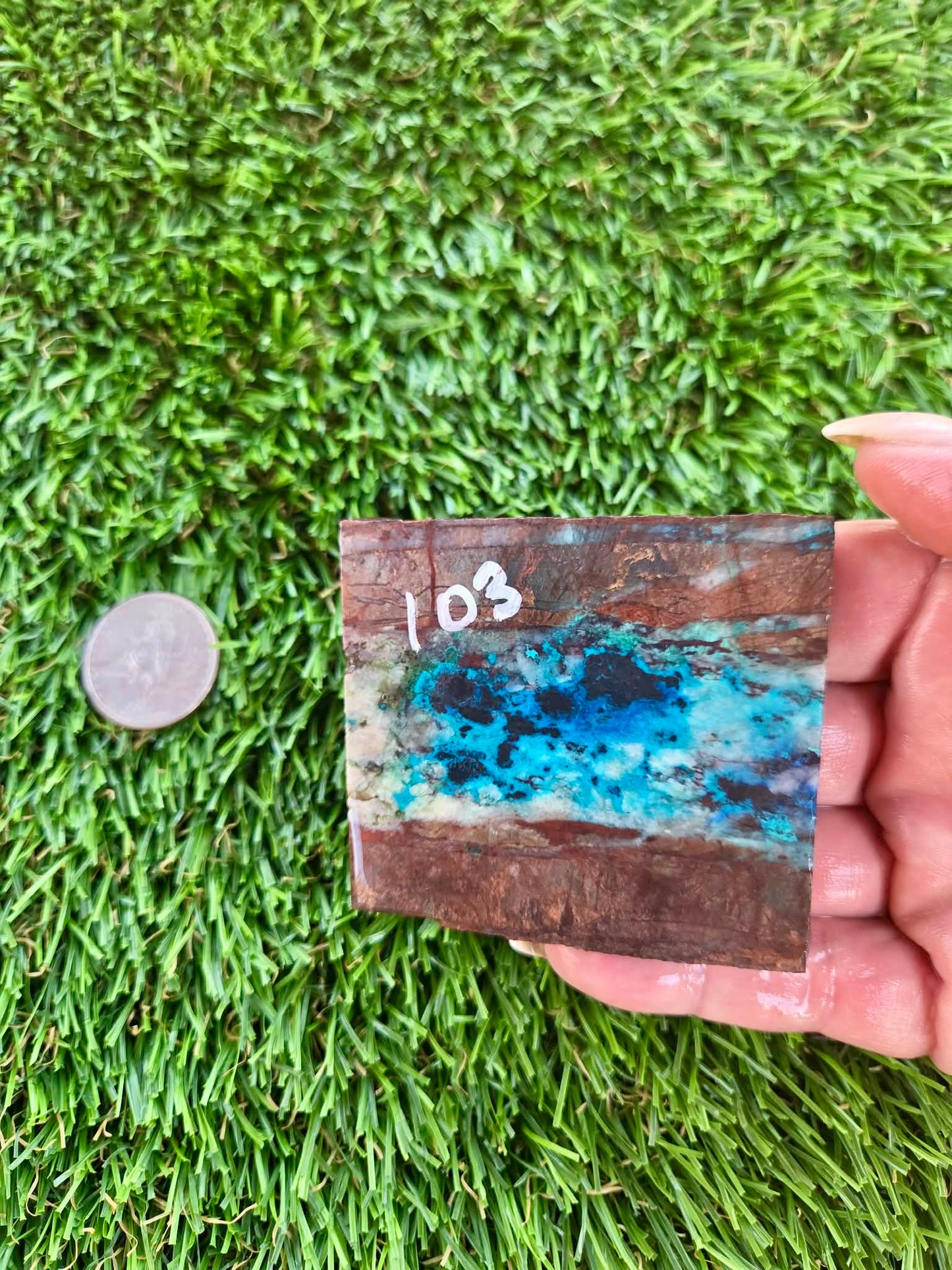 Shattuckite Slabs B101-106