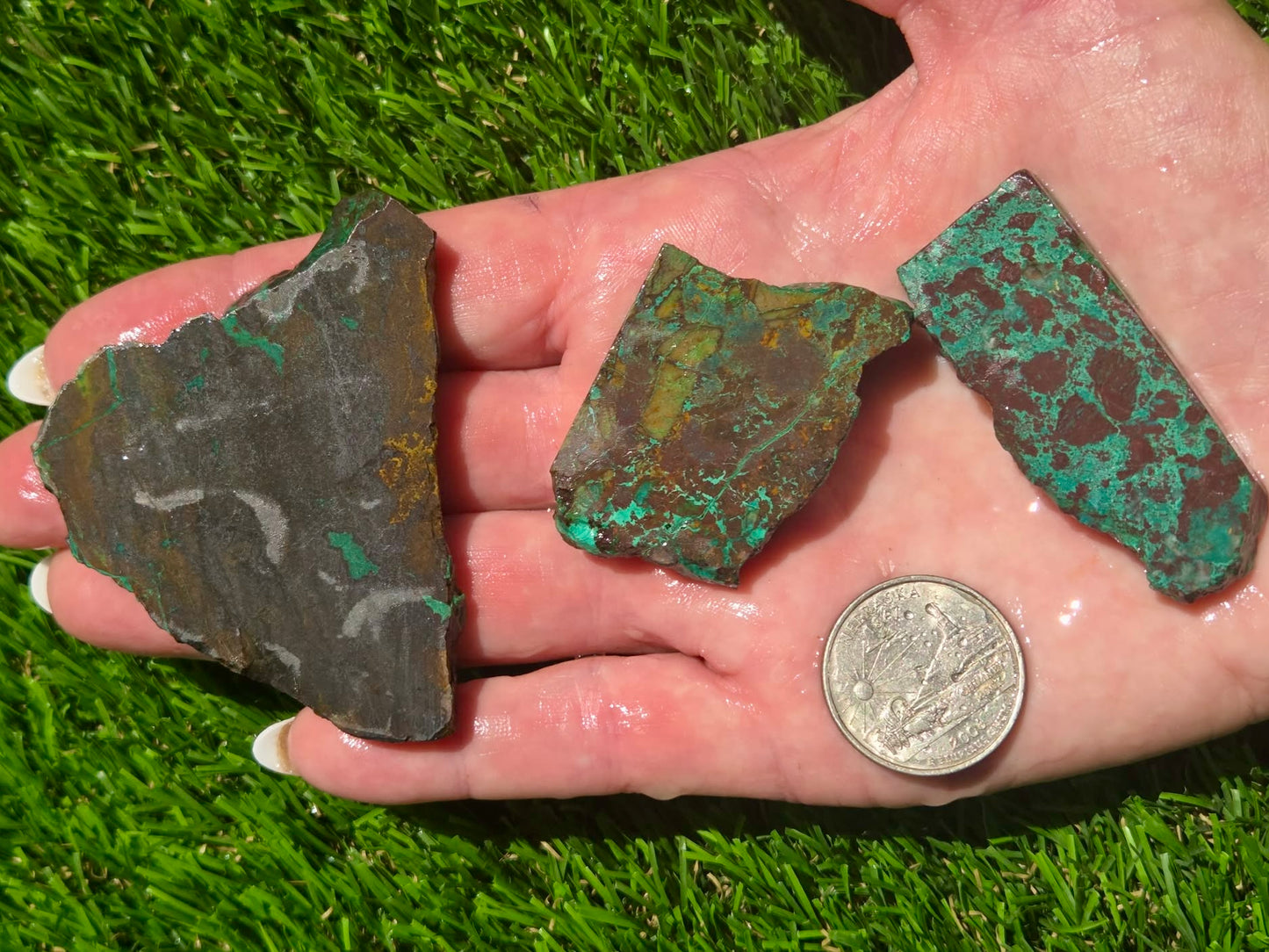 Globe Chrysocolla Slab Bundle-SB61