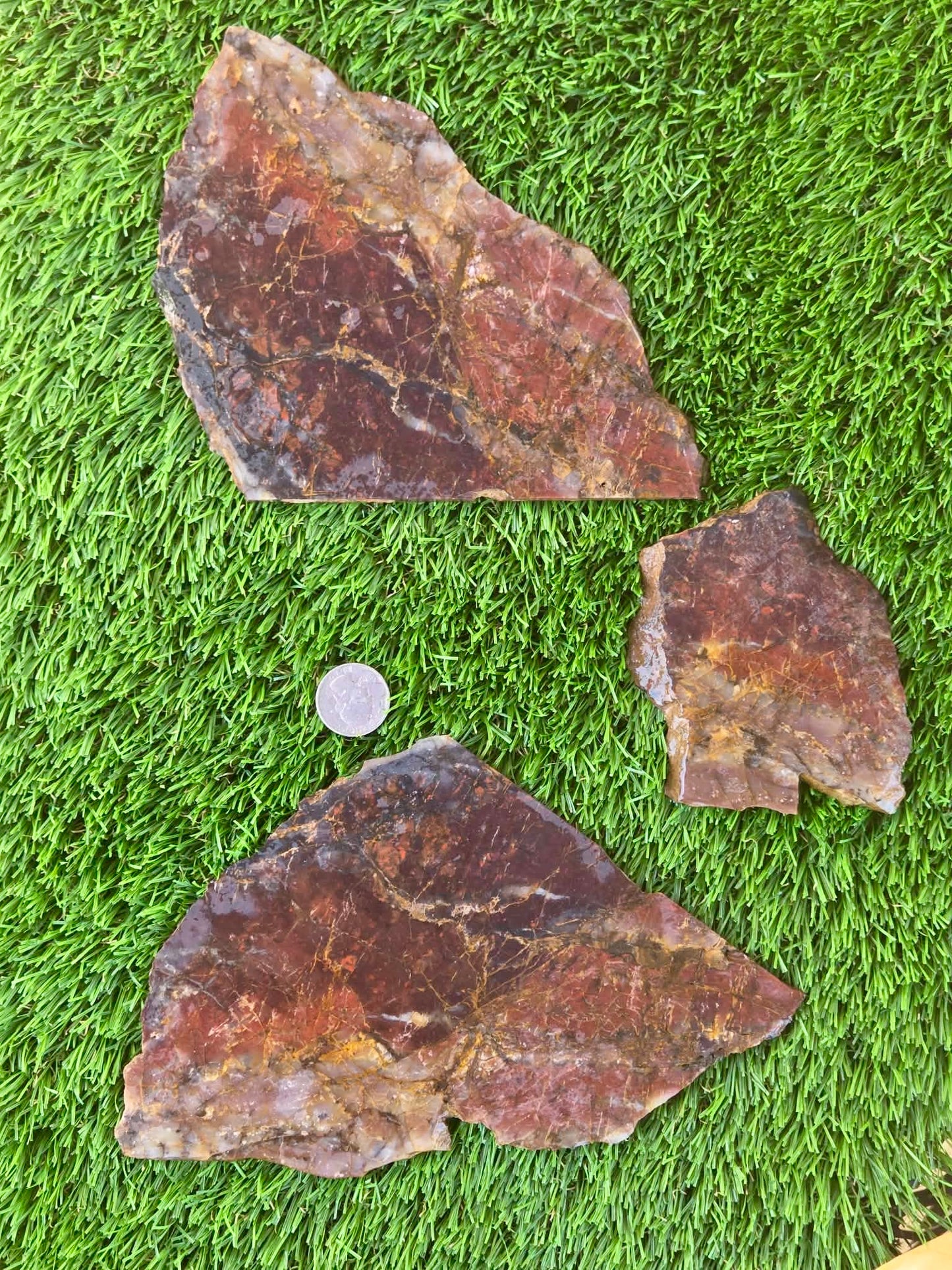 Brecciated Red Jasper Slabs Q820–823