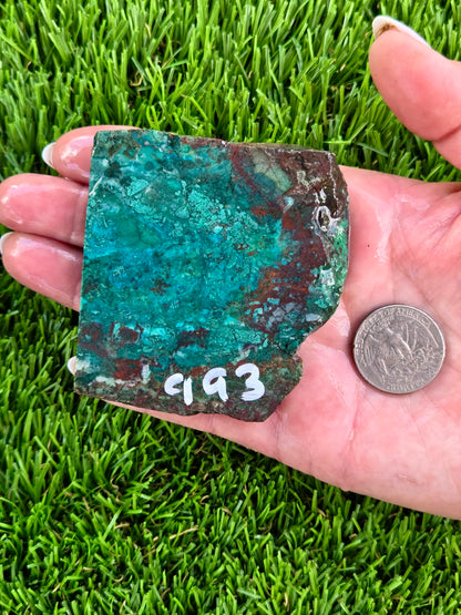 Globe Chrysocolla & Malachite Slabs V991–995