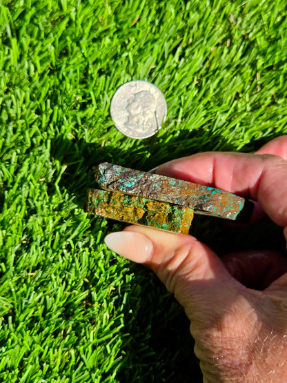Dominican Mine Chrysocolla & Hematite Slab Bundle SB155