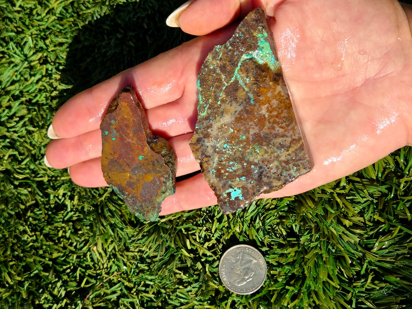 Globe Chrysocolla Slab Bundle-SB35