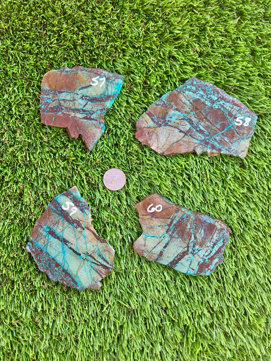 Globe Chrysocolla Slabs A56-60