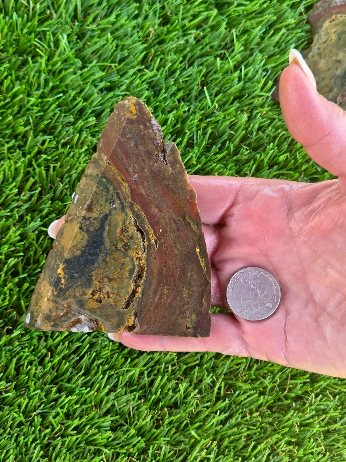 Indonesian Magnetic Banded Jasper Slabs Q824-827