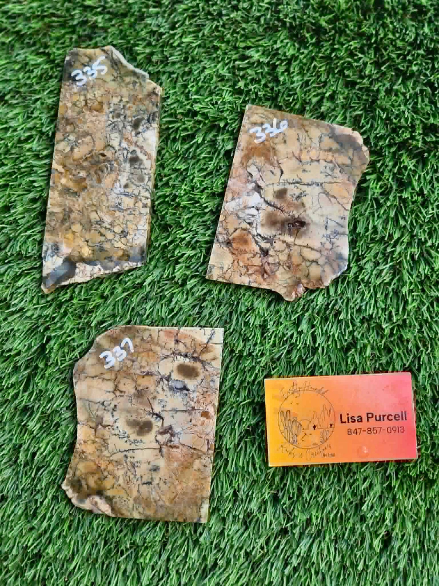 Dendritic Jasper Slabs G335-337