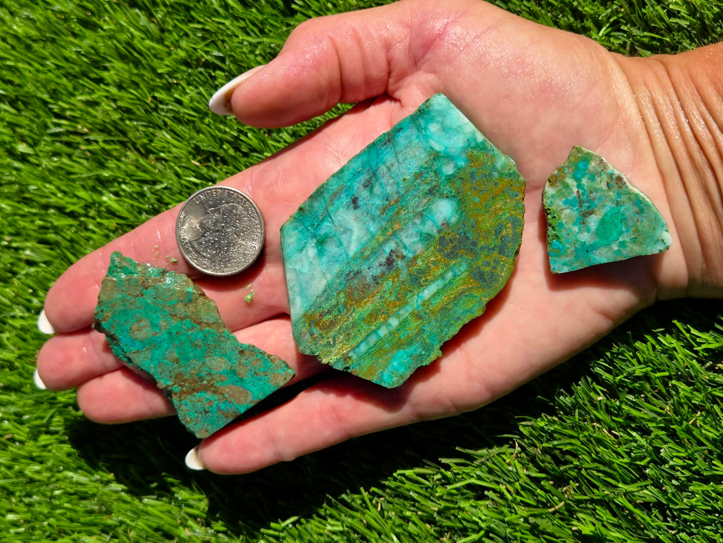 Globe Chrysocolla Slab Bundle-SB38