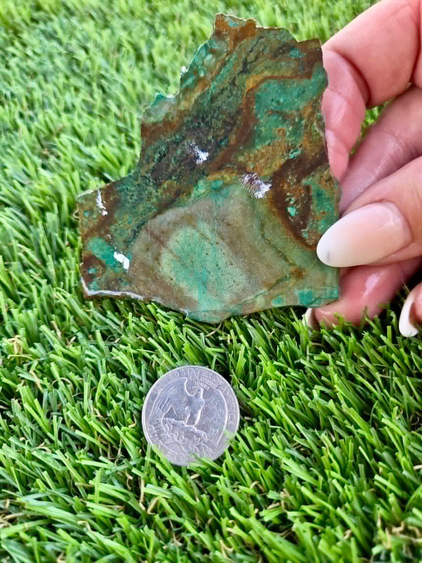 Copper & Malachite Matrix Slabs F302-308
