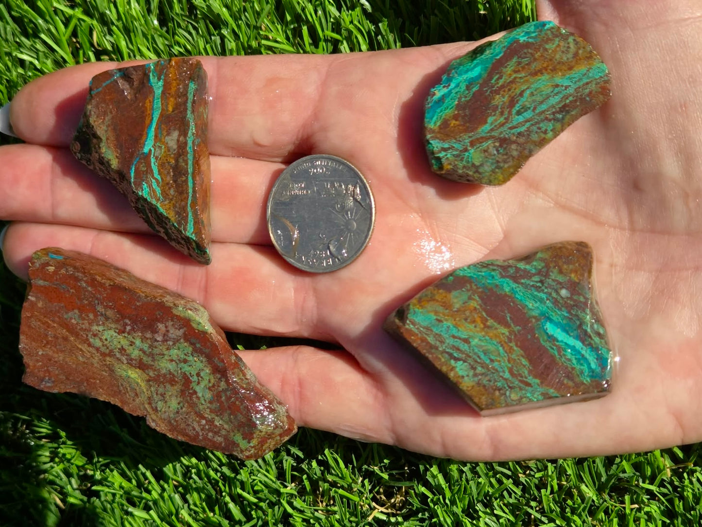 Chrysocolla Slab Bundle – Parker SB138