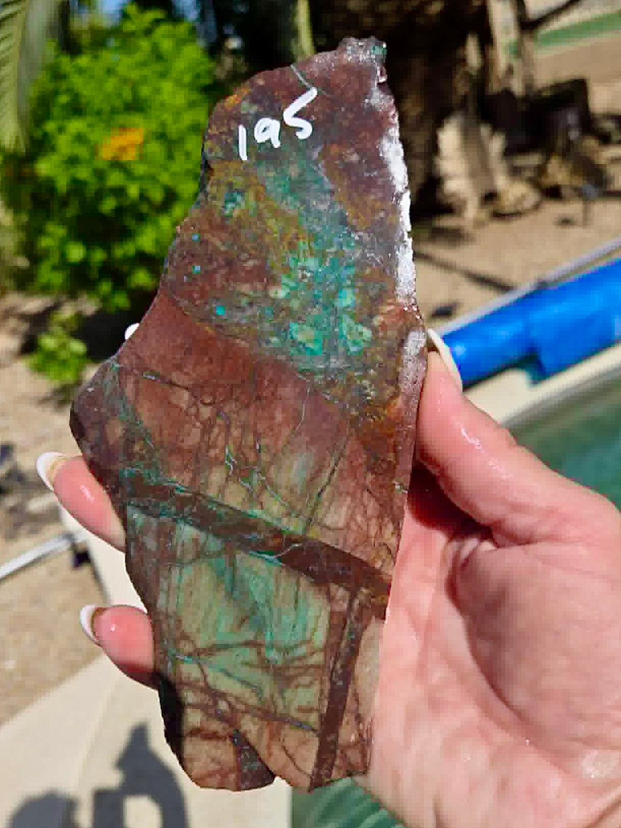 Galena Chrysocolla Rough Slab (192-196)