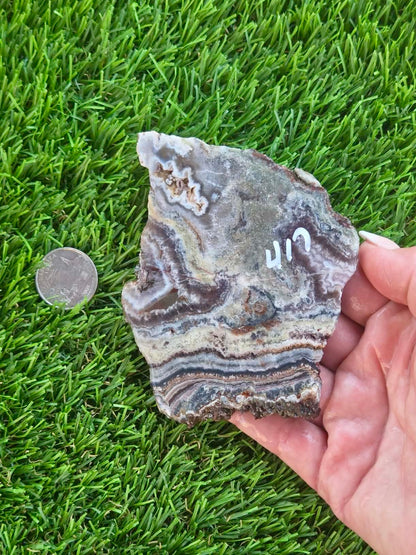 Spectrum Mine Banded Amethyst & Fluorite Slabs H415-419