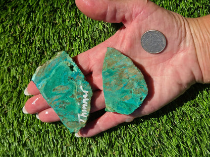 Globe Chrysocolla, Malachite & Quartz Slab Bundle SB 134