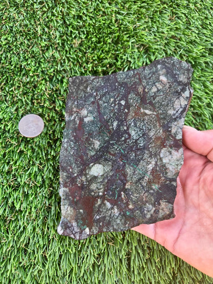 Globe Chrysocolla Hematite & Quartz Slabs D201-204