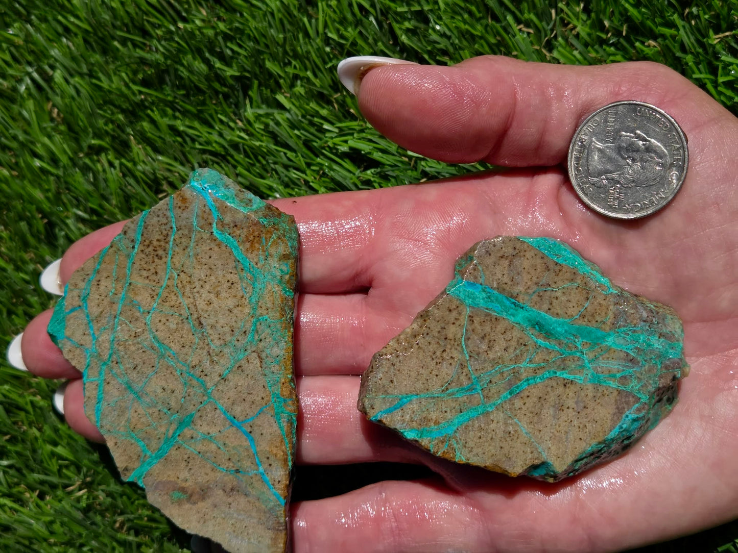 Spiderweb Malachite Slab Bundle SB120