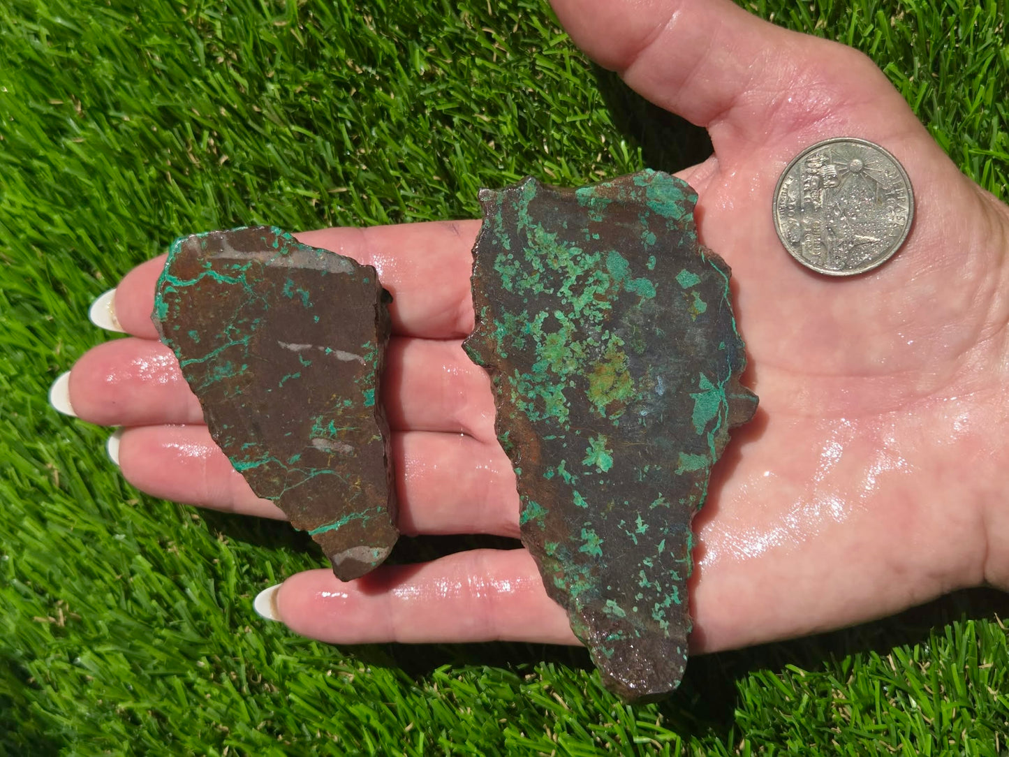 Globe Chrysocolla Slab Bundle-SB64