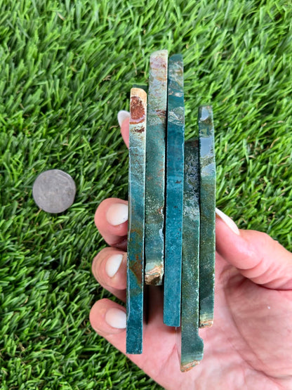 Blue-Green Jasper Slabs M639-644