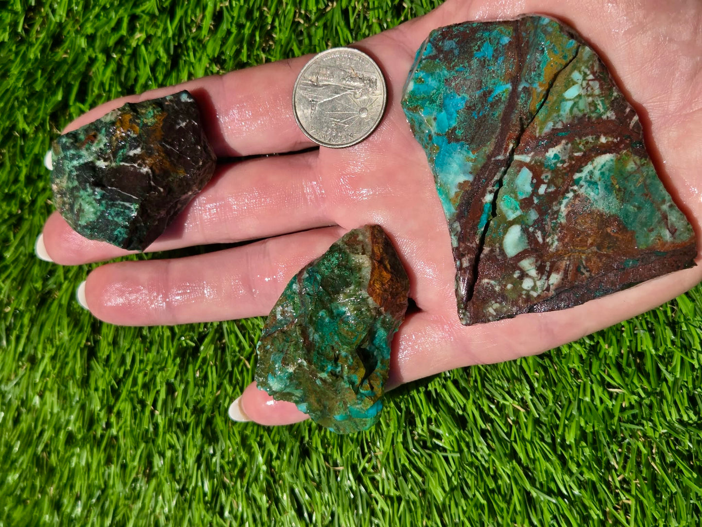 Malachite & Cooperite Slab Bundle SB88