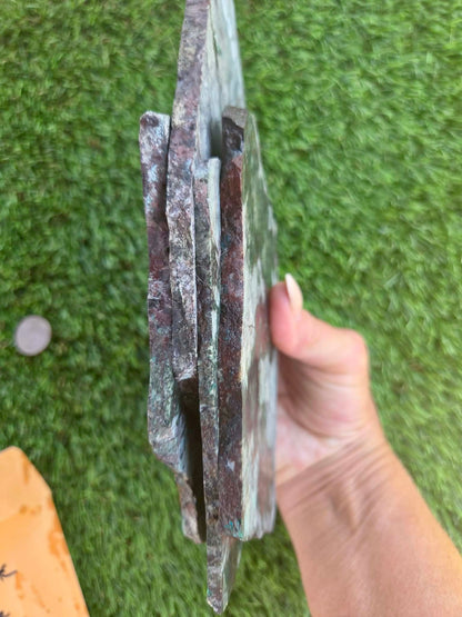 Globe Chrysocolla Hematite & Quartz Slabs D201-204