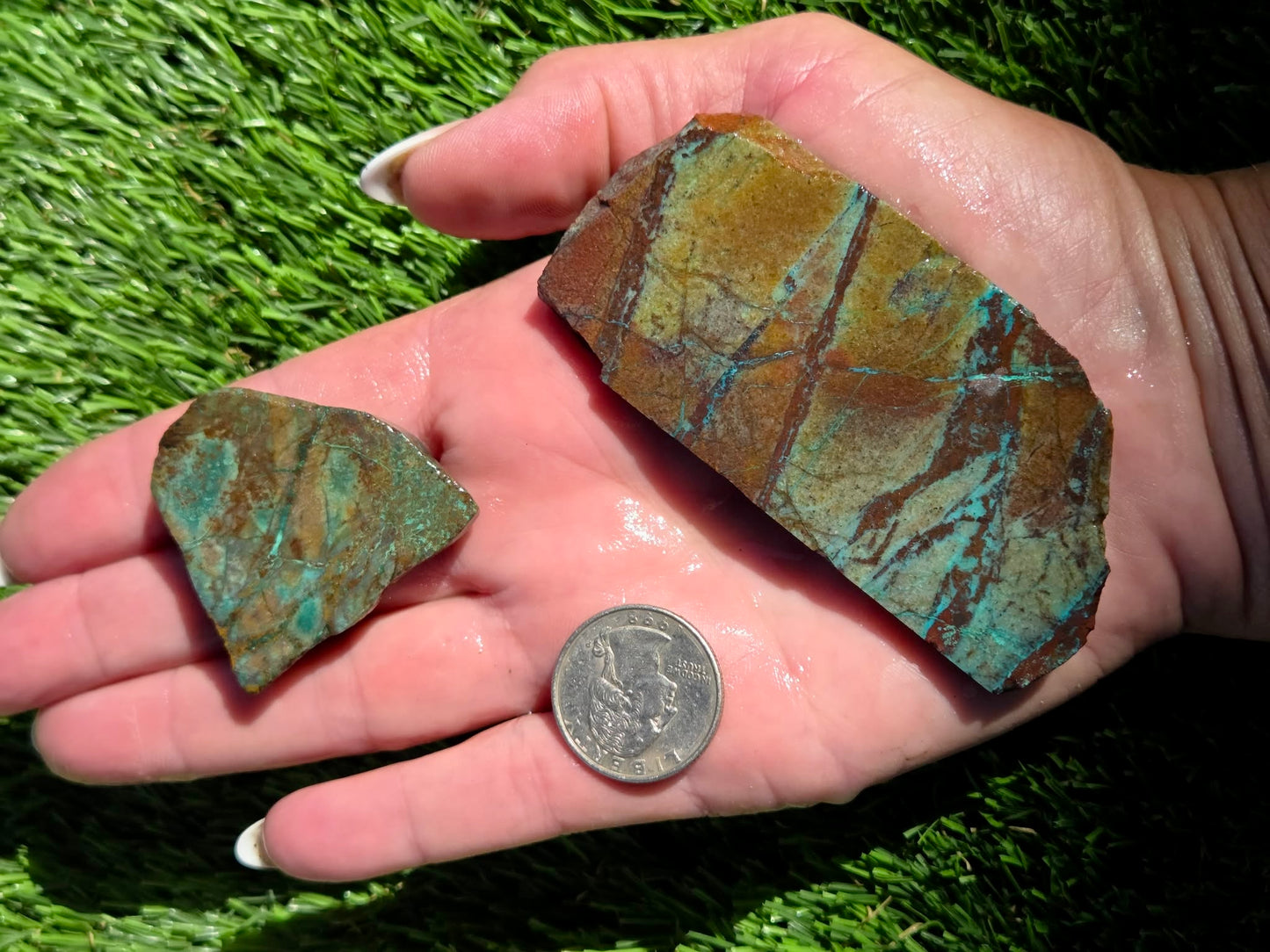 Globe Chrysocolla Slab Bundle-SB52