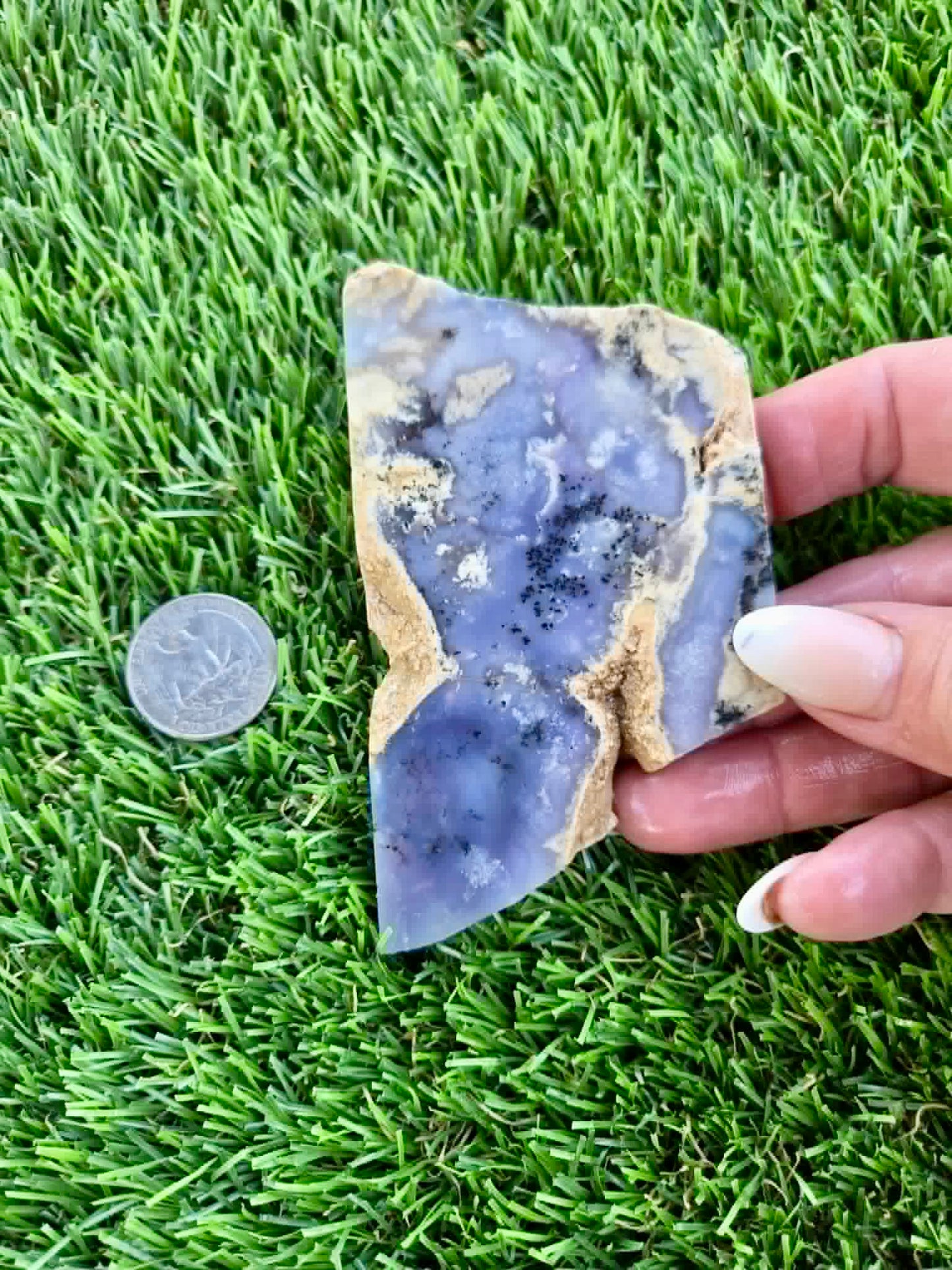 Purple Burro Creek Agate Slab F281-286