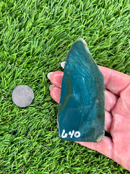 Blue-Green Jasper Slabs M639-644