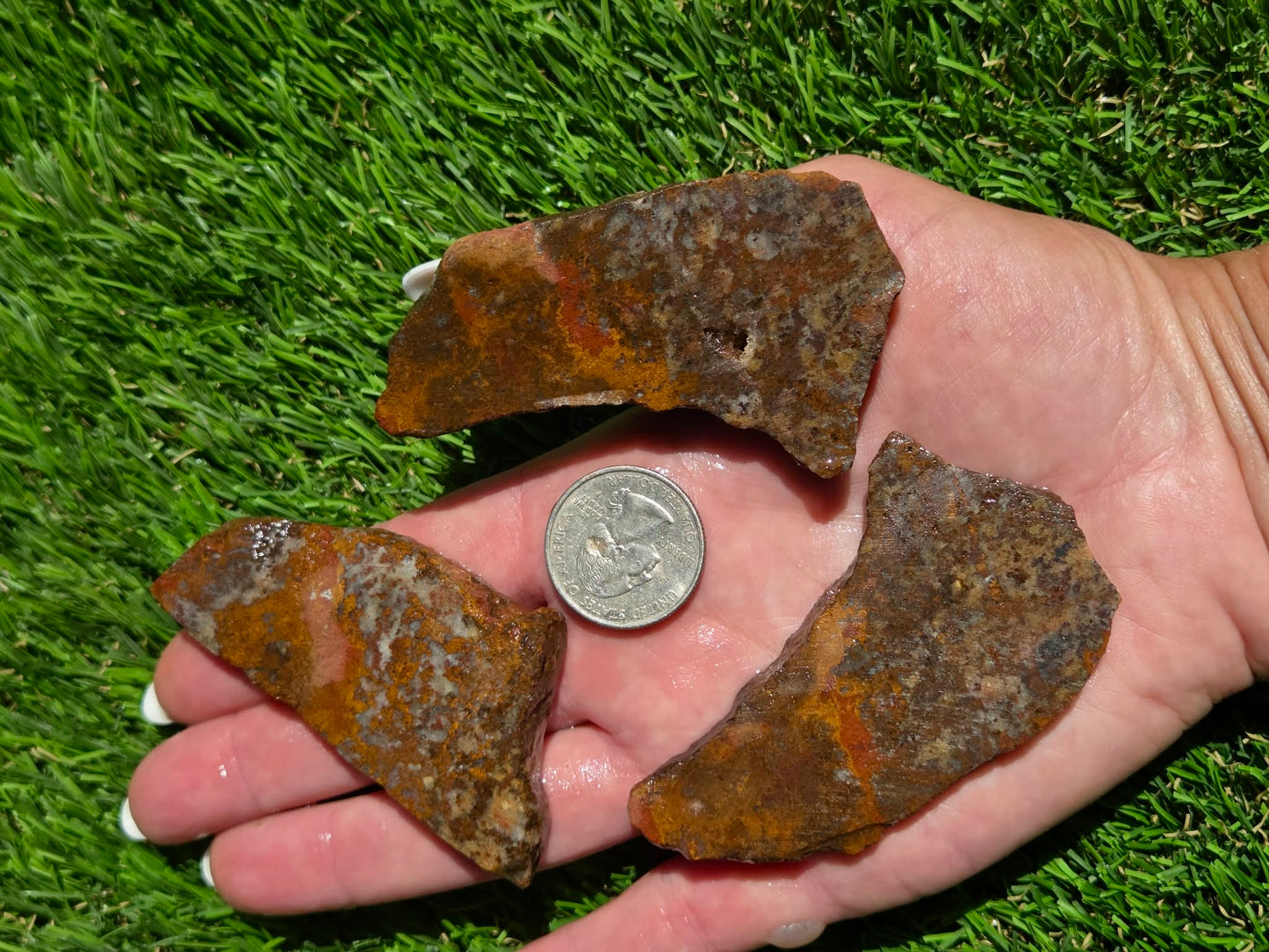 Orange Moss Agate Slab Bundle SB129