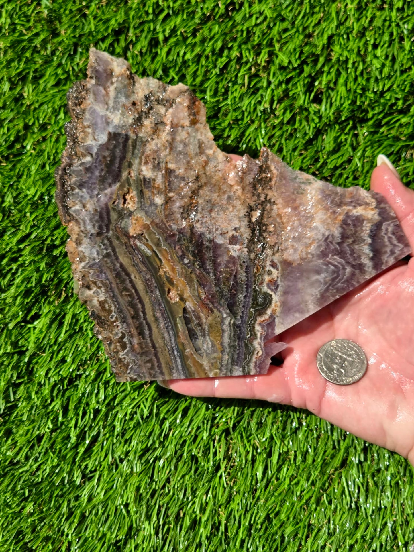 Chevron Amethyst Slabs R855–858