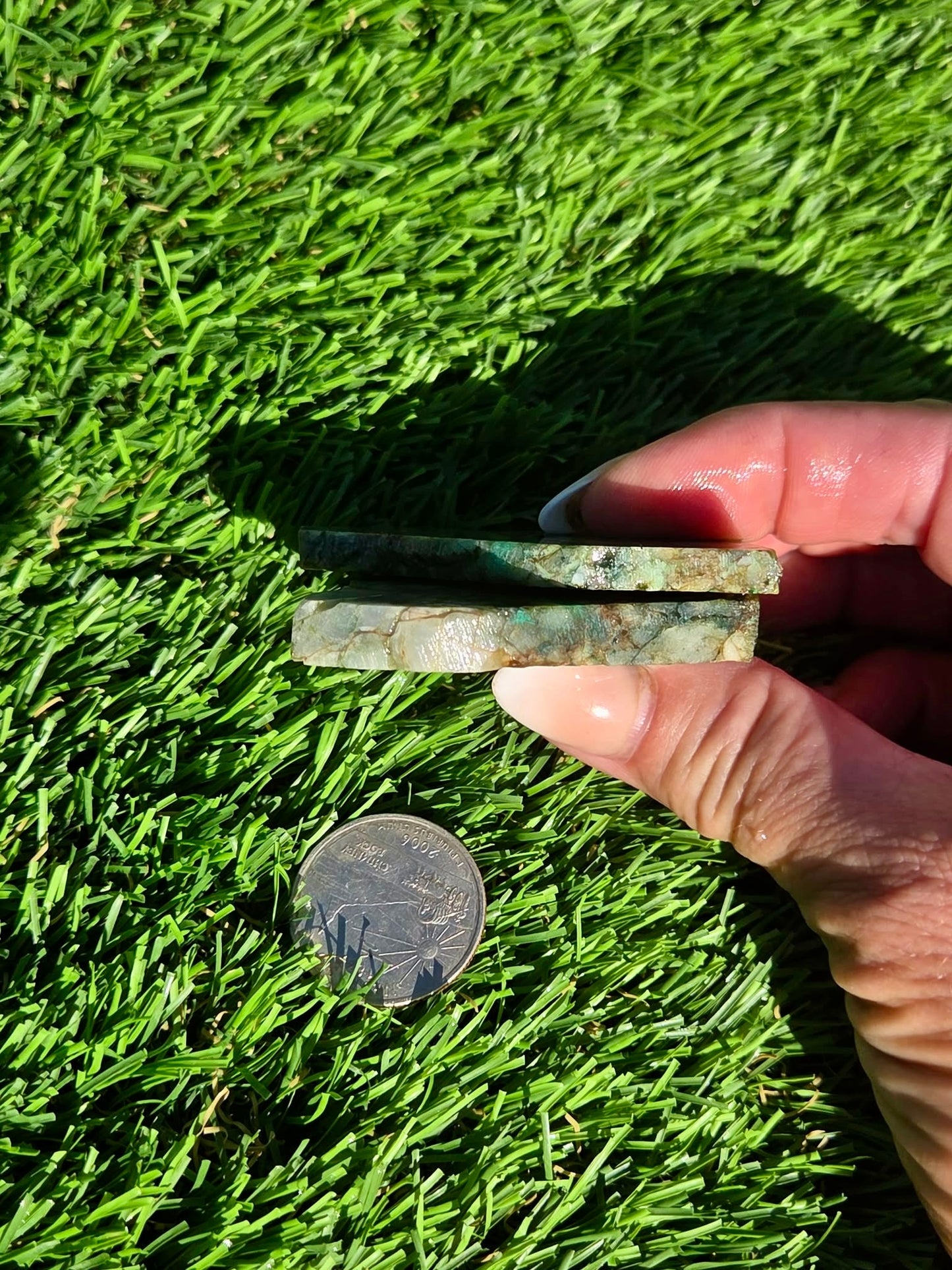 Globe Chrysocolla, Malachite & Quartz Slab Bundle SB 146