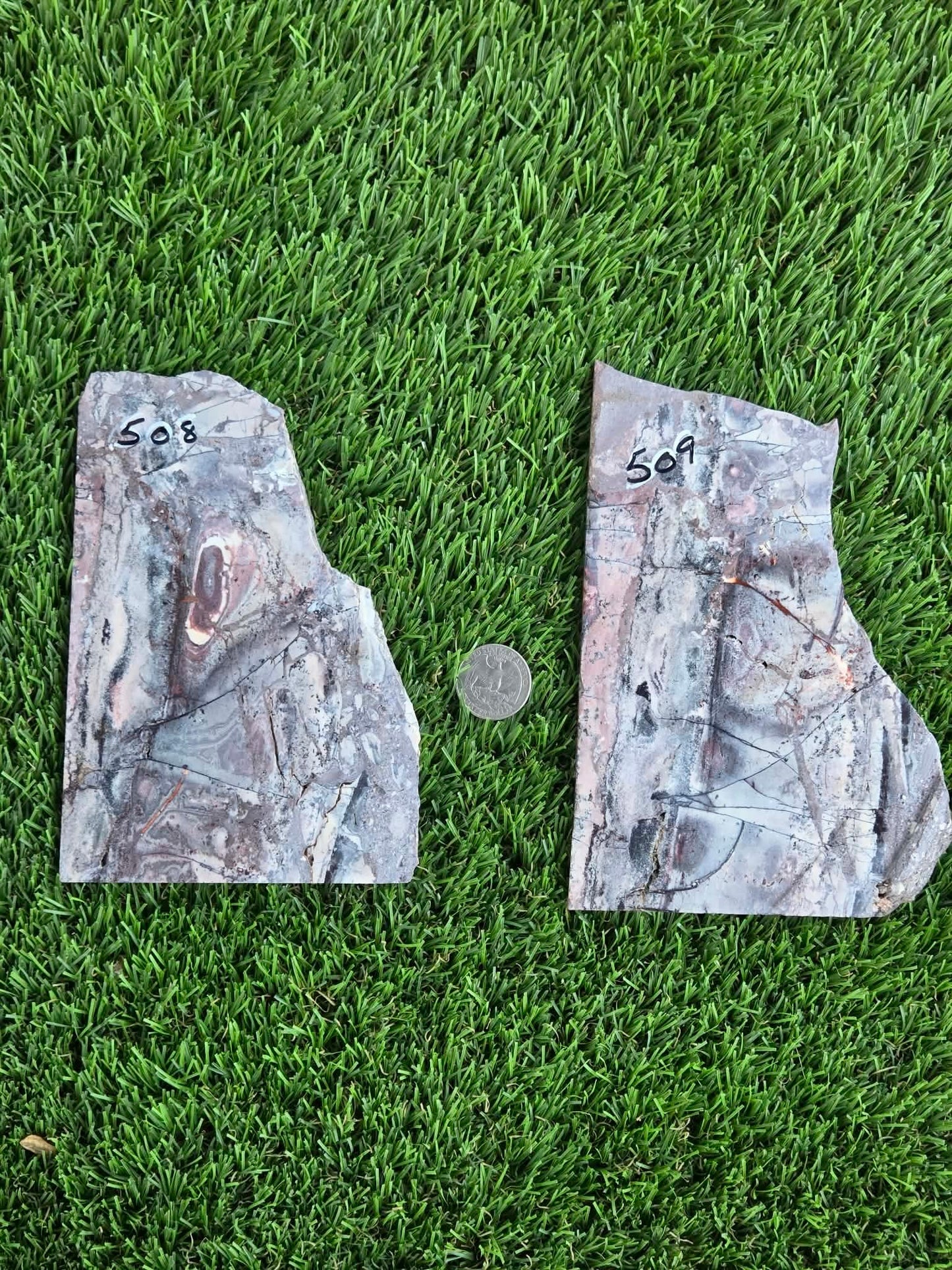 Brecciated Jasper Agate Slabs J508-509