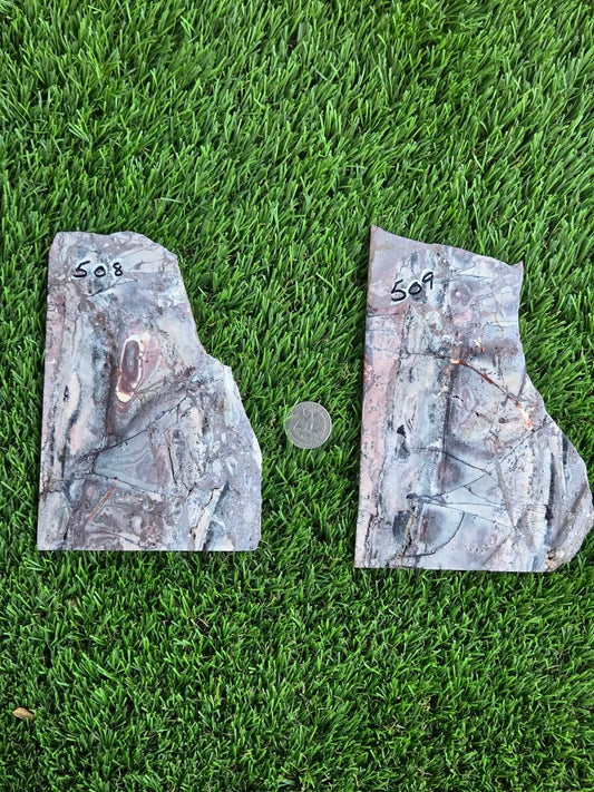 Brecciated Jasper Agate Slabs J508-509