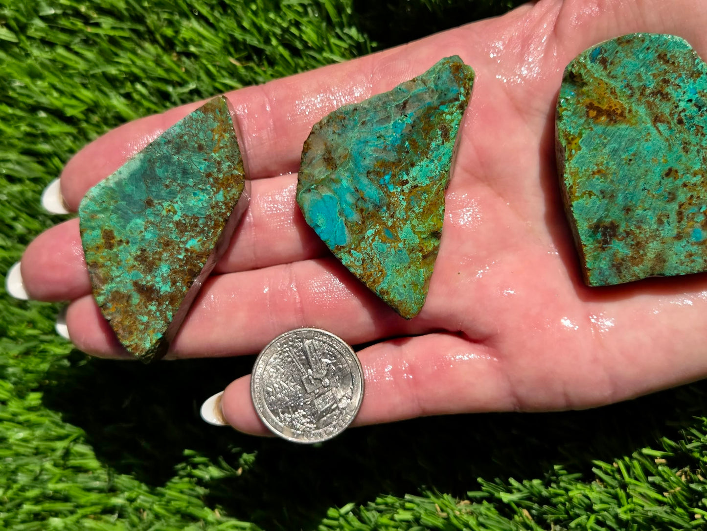 Globe Chrysocolla Slab Bundle-SB43