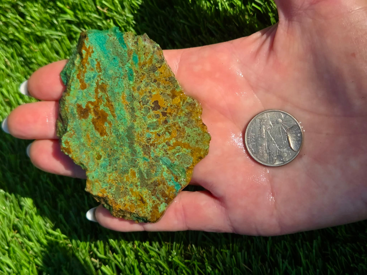 Dominican Mine Chrysocolla & Hematite Slab Bundle SB151