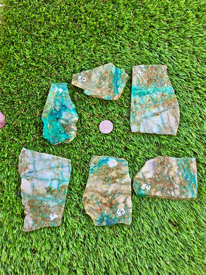 Globe Chrysocolla Slabs B79-84
